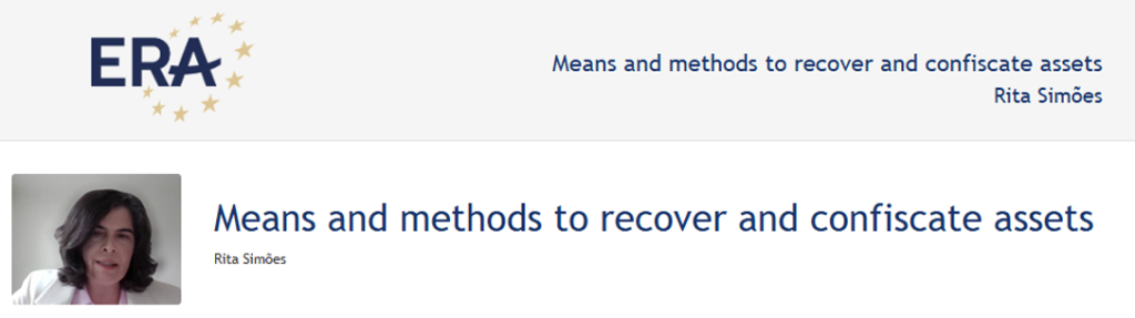 Rita Simões: Means and methods to recover and confiscate assets